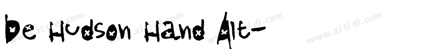 De Hudson Hand Alt字体转换